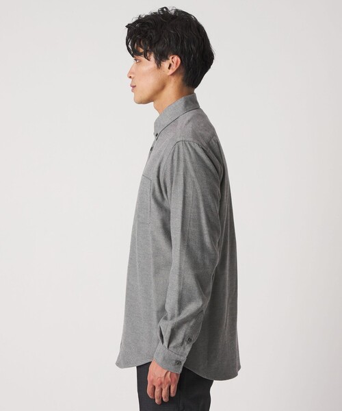 A DAY IN THE LIFE UNITED ARROWS（アデイインザライフユナイテッドアローズ）の「コットン ネル ボタンダウンシャツ-イージーケア-＜A DAY IN THE LIFE＞（シャツ/ブラウス・メンズ・ホワイト/グレー系/その他1/ネイビー/ベージュ・XL/L/S/M）」の13枚目の写真