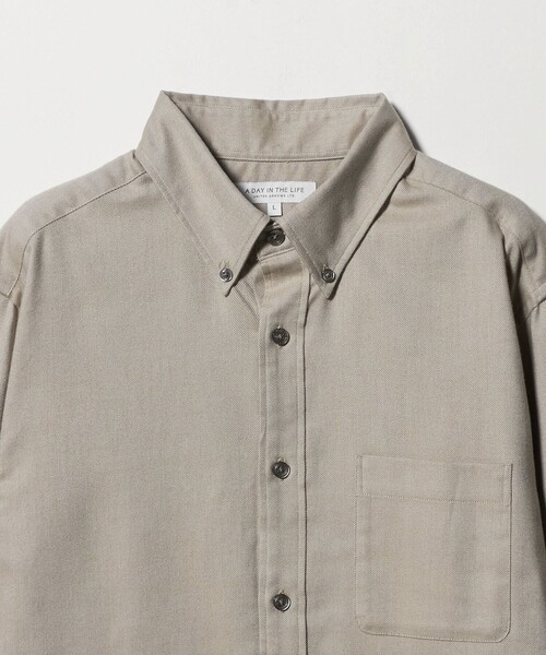 A DAY IN THE LIFE UNITED ARROWS（アデイインザライフユナイテッドアローズ）の「コットン ネル ボタンダウンシャツ-イージーケア-＜A DAY IN THE LIFE＞（シャツ/ブラウス・メンズ・ホワイト/グレー系/その他1/ネイビー/ベージュ・XL/L/S/M）」の21枚目の写真