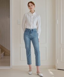 YUPPE（ヨッペ）の「GRAY STRAIGHT DENIM_GRAY（デニムパンツ）」