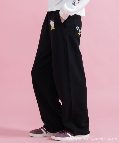 AVIREX（アヴィレックス）の「【AVIREX×HELLO KITTY】SWEAT PANTS（スウェットパンツ・レディース・オートミール/ブラック・S/M）」の3枚目の写真