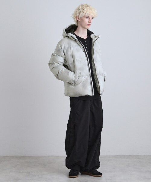 tk.TAKEO KIKUCHI（ティーケータケオキクチ）の「【撥水】ダウンジャケット（ダウンジャケット/コート・メンズ・ブラック/ライトグレー・03/02）」の5枚目の写真