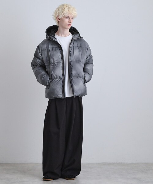 tk.TAKEO KIKUCHI（ティーケータケオキクチ）の「【撥水】ダウンジャケット（ダウンジャケット/コート・メンズ・ブラック/ライトグレー・03/02）」の9枚目の写真