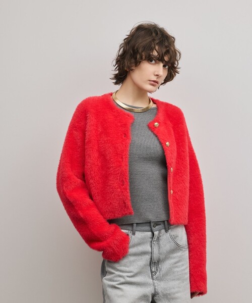 フェザーショートニットカーディガン（カーディガン/ボレロ）｜Diagram