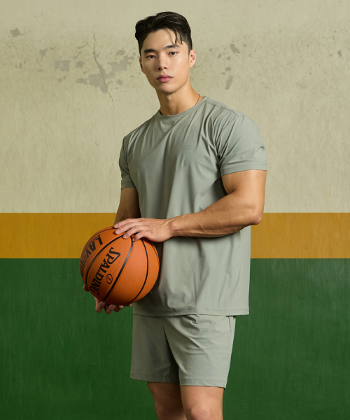 BLACK MONSTER FIT(ブラックモンスターフィット)の「トリコットトレーニングショートスリーブ半袖Tシャツ(4色)(Tシャツ/カットソー・レディース・ブラック/カーキ/ピンク/チャコール・SMALL/MEDIUM/LARGE/X-LARGE/2XL)」の9枚目の写真