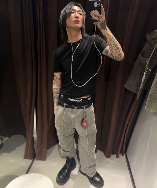 PHOS333（フォースサンサンサン）の「Double Pocket Incision Jeans/Grey（デニムパンツ・レディース・その他・MEDIUM/LARGE）」の5枚目の写真