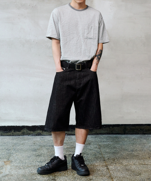 DENMADE(デンメイド)の「DEN0091 One Black Selvedge Bermuda Pants(その他パンツ・メンズ・その他・S/M/L/XL)」の1枚目の写真