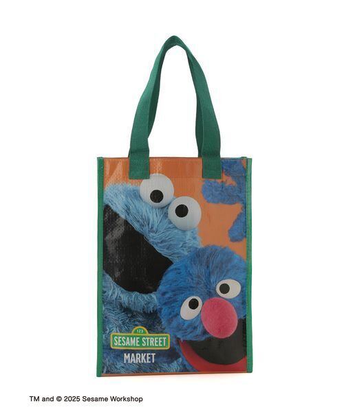 SESAME STREET(セサミストリート)の「ショッピングバッグS(エコバッグ/サブバッグ・レディース・オレンジ/ピンク/ブルー・F)」の1枚目の写真