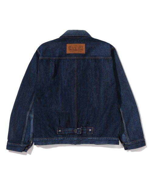 A BATHING APE(アベイシングエイプ)の「APE HEAD DENIM JACKET(デニムジャケット・メンズ・インディゴブルー・LARGE/MEDIUM/X-LARGE/XX-LARGE/SMALL)」の2枚目の写真
