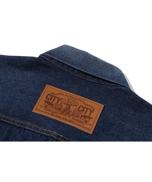 A BATHING APE(アベイシングエイプ)の「APE HEAD DENIM JACKET(デニムジャケット・メンズ・インディゴブルー・LARGE/MEDIUM/X-LARGE/XX-LARGE/SMALL)」の4枚目の写真