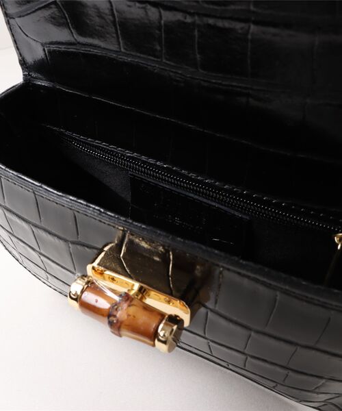 KATHARINE ROSS（キャサリンロス）の「【KATHARINE ROSS】【MILLELA FIRENZE】バンブーハンドBAG（ハンドバッグ・レディース・ブラック・MEDIUM）」の18枚目の写真