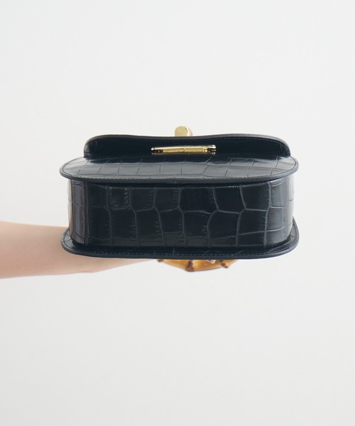 KATHARINE ROSS（キャサリンロス）の「【KATHARINE ROSS】【MILLELA FIRENZE】バンブーハンドBAG（ハンドバッグ・レディース・ブラック・MEDIUM）」の10枚目の写真