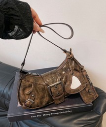 ULEULA（ウルア）の「ヴィンテージライクミニバッグ【ミラー＆コインケース付き】（ハンドバッグ）」