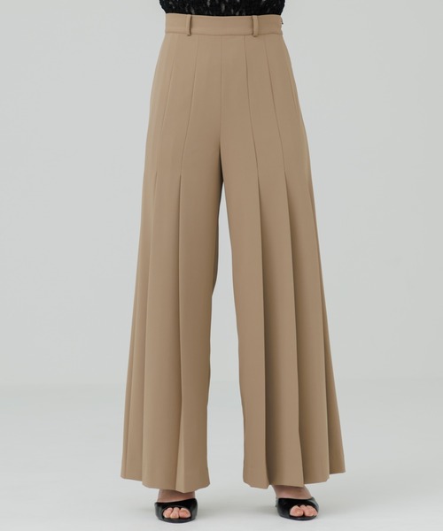 high waist pleated slacks（ハイウエストプリーツスラックス