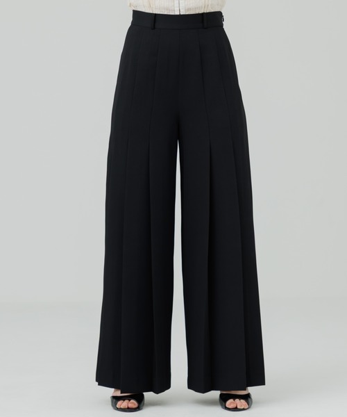 high waist pleated slacks（ハイウエストプリーツスラックス