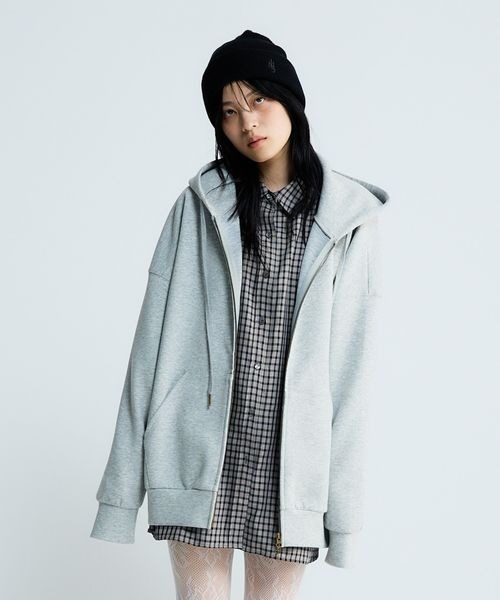 選べる着丈】FadeダンボールZIPフーディ/643474（パーカー）｜JEANASIS