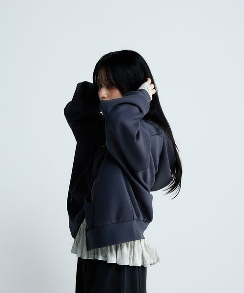 JEANASIS(ジーナシス)の「【選べる着丈】FadeダンボールZIPフーディ/643474(パーカー・レディース・ブラック系その他/ネイビー系/グレー・MEDIUM/LARGE)」の22枚目の写真