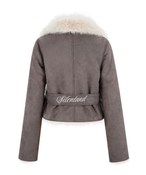 silent(and)(サイレントアンド)の「Velvet BonBon Coat(Short)(ムートンコート・レディース・ブラウン・SHORT)」の2枚目の写真