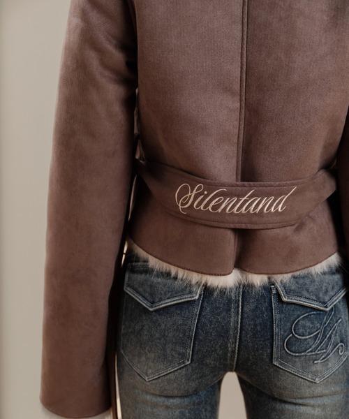 silent(and)(サイレントアンド)の「Velvet BonBon Coat(Short)(ムートンコート・レディース・ブラウン・SHORT)」の14枚目の写真