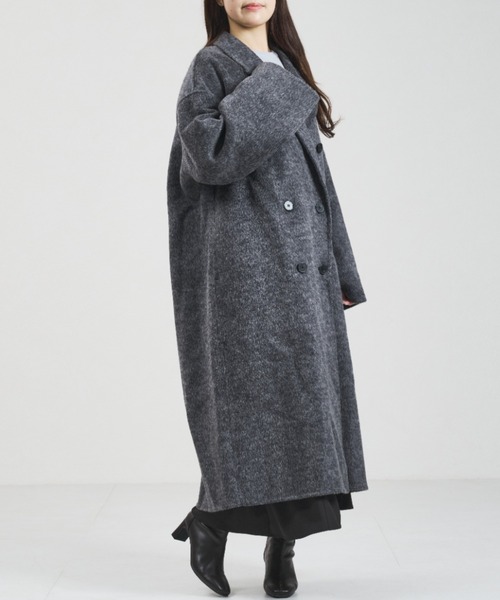 31 Sons de mode（トランテアン　ソン　ドゥ　モード）の「2025秋冬新作 一部店舗限定 ロングチェスターコート（チェスターコート・レディース・アイボリー/チャコールグレー・ﾌﾘ-）」の8枚目の写真