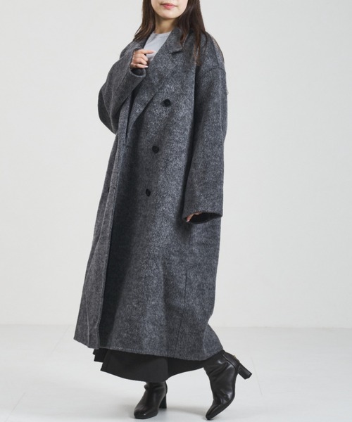 31 Sons de mode（トランテアン　ソン　ドゥ　モード）の「2025秋冬新作 一部店舗限定 ロングチェスターコート（チェスターコート・レディース・アイボリー/チャコールグレー・ﾌﾘ-）」の11枚目の写真