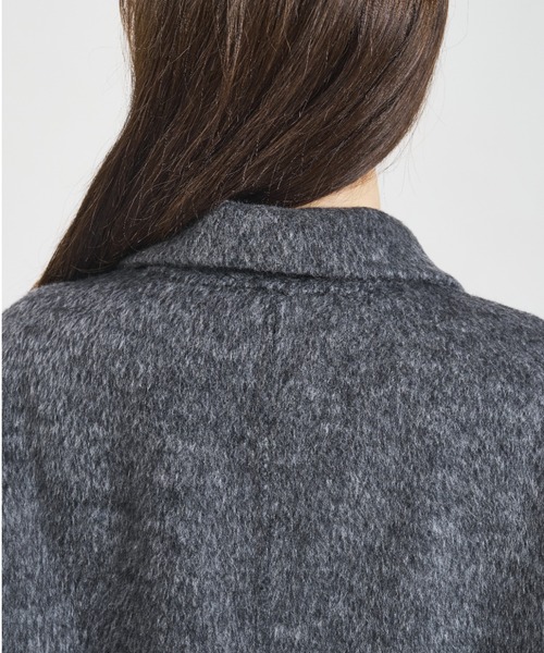 31 Sons de mode（トランテアン　ソン　ドゥ　モード）の「2025秋冬新作 一部店舗限定 ロングチェスターコート（チェスターコート・レディース・アイボリー/チャコールグレー・ﾌﾘ-）」の16枚目の写真