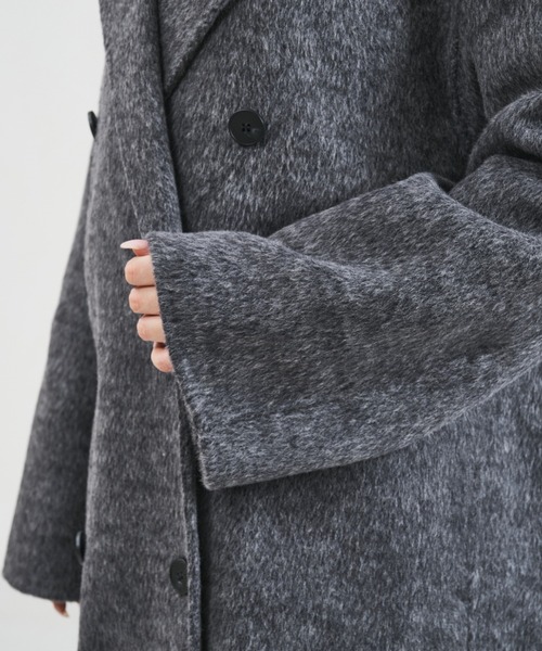 31 Sons de mode（トランテアン　ソン　ドゥ　モード）の「2025秋冬新作 一部店舗限定 ロングチェスターコート（チェスターコート・レディース・アイボリー/チャコールグレー・ﾌﾘ-）」の18枚目の写真