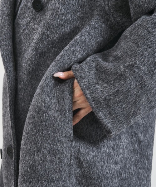 31 Sons de mode（トランテアン　ソン　ドゥ　モード）の「2025秋冬新作 一部店舗限定 ロングチェスターコート（チェスターコート・レディース・アイボリー/チャコールグレー・ﾌﾘ-）」の19枚目の写真