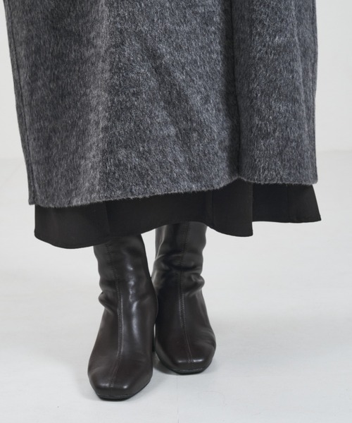 31 Sons de mode（トランテアン　ソン　ドゥ　モード）の「2025秋冬新作 一部店舗限定 ロングチェスターコート（チェスターコート・レディース・アイボリー/チャコールグレー・ﾌﾘ-）」の3枚目の写真