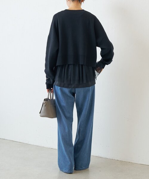 BEARDSLEY（ビアズリー）の「ショートカーデ（カーディガン/ボレロ・レディース・ブラック/ピンク・FREE）」の7枚目の写真