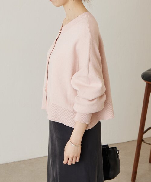 BEARDSLEY（ビアズリー）の「ショートカーデ（カーディガン/ボレロ・レディース・ブラック/ピンク・FREE）」の12枚目の写真