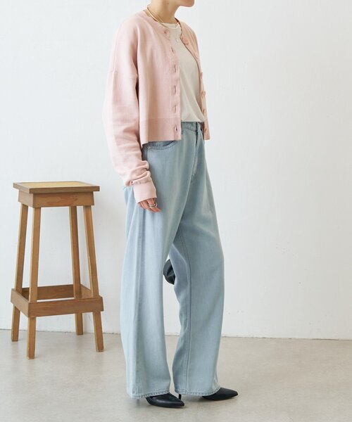 BEARDSLEY（ビアズリー）の「ショートカーデ（カーディガン/ボレロ・レディース・ブラック/ピンク・FREE）」の5枚目の写真