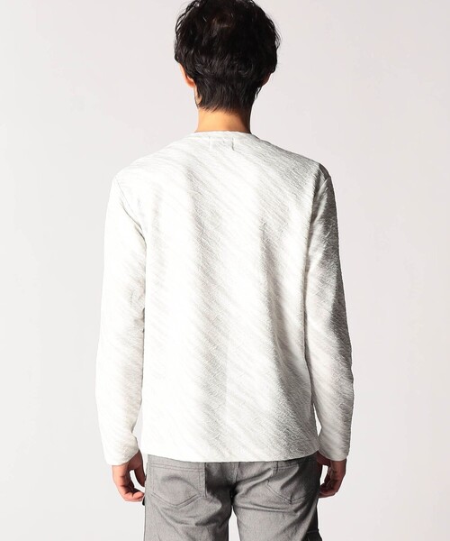 NICOLE CLUB FOR MEN（ニコルクラブフォーメン）の「スプレー風ボカシプリントカットソー（Tシャツ/カットソー・メンズ・ブルー系/ライトグレー系・MEDIUM/LARGE/X-LARGE）」の6枚目の写真