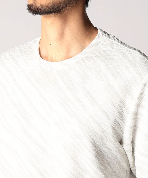 NICOLE CLUB FOR MEN（ニコルクラブフォーメン）の「スプレー風ボカシプリントカットソー（Tシャツ/カットソー・メンズ・ブルー系/ライトグレー系・MEDIUM/LARGE/X-LARGE）」の8枚目の写真