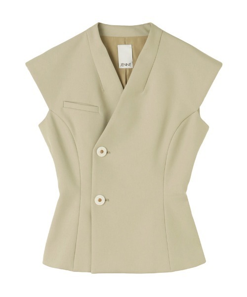 JENNE(ジェンヌ)の「JENNEシックジャケット(防シワ)(その他トップス・レディース・ネイビー/ライトベージュ/ホワイト・LARGE/MEDIUM/X-LARGE/SMALL)」の6枚目の写真
