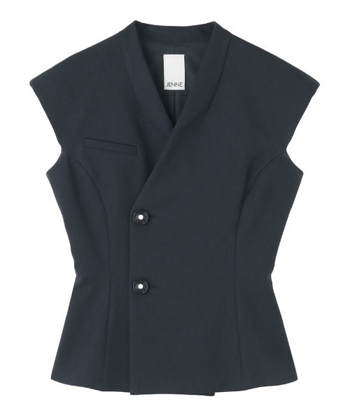 JENNE(ジェンヌ)の「JENNEシックジャケット(防シワ)(その他トップス・レディース・ネイビー/ライトベージュ/ホワイト・LARGE/MEDIUM/X-LARGE/SMALL)」の12枚目の写真