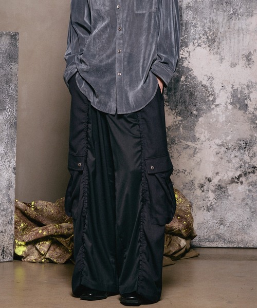 UNISEX》Cut-off Docking Prime-Wide Cargo Pants/カットオフ