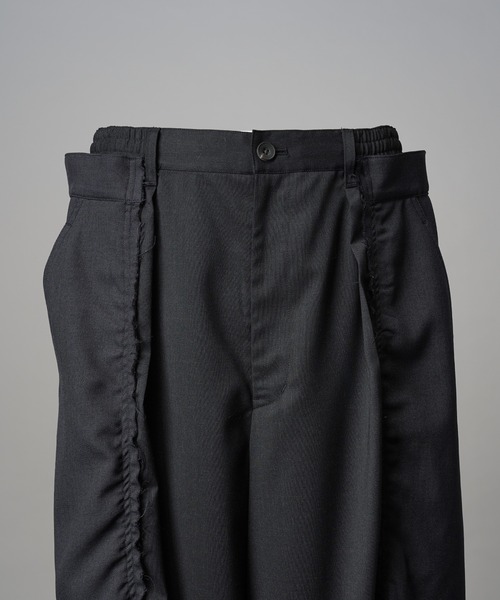 MAISON SPECIAL(メゾンスペシャル)の「《UNISEX》Cut-off Docking Prime-Wide Cargo Pants/カットオフドッキングプライムワイドカーゴパンツ【MAISON SPECIAL/メゾンスペシャル】■セットアップ対応■(カーゴパンツ・メンズ・チャコールグレー/ブラック・0/1/2)」の15枚目の写真