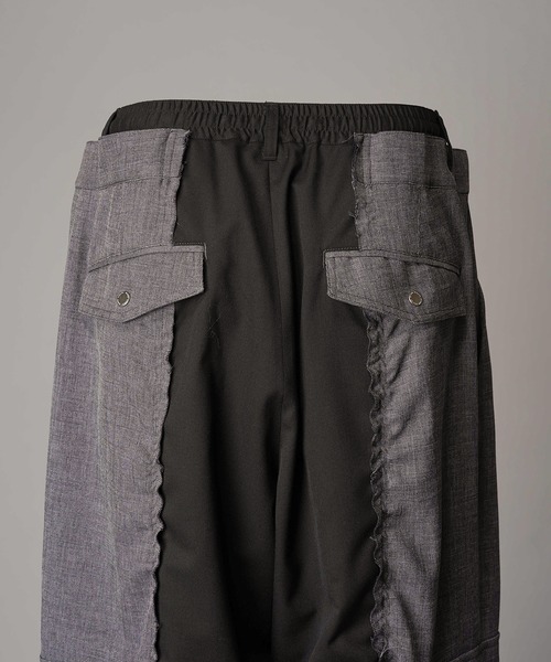 MAISON SPECIAL(メゾンスペシャル)の「《UNISEX》Cut-off Docking Prime-Wide Cargo Pants/カットオフドッキングプライムワイドカーゴパンツ【MAISON SPECIAL/メゾンスペシャル】■セットアップ対応■(カーゴパンツ・メンズ・チャコールグレー/ブラック・0/1/2)」の20枚目の写真