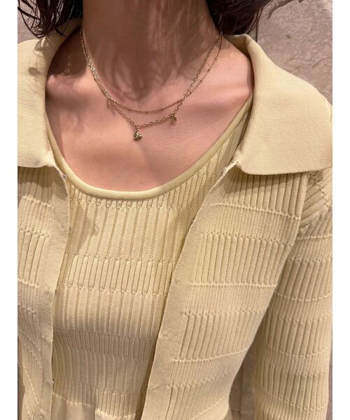 LAGUNAMOON（ラグナムーン）の「カラーカーデフォルムニットワンピース（ワンピース・レディース・ブラック/イエロー・MEDIUM/SMALL）」の5枚目の写真