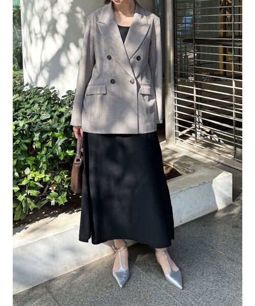 LAGUNAMOON（ラグナムーン）の「カラーカーデフォルムニットワンピース（ワンピース・レディース・ブラック/イエロー・MEDIUM/SMALL）」の14枚目の写真