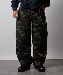 NYLAUS（ナイラス）の「【Nylaus】2026新作 チェーン付き ヴィンテージ バレルパンツ デニムパンツ カーブパンツ（デニムパンツ）」