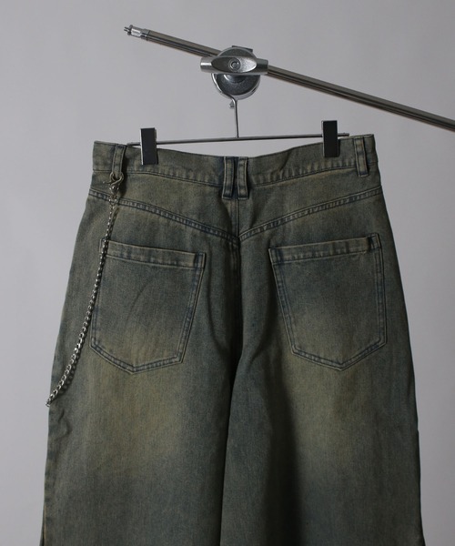 NYLAUS(ナイラス)の「【Nylaus】【セット商品】チェーン付き ヴィンテージ バレルパンツ デニムパンツ カーブパンツ(デニムパンツ・メンズ・ネイビー/ブラック/ブルー/カモフラージュ・L/LL/M)」の20枚目の写真