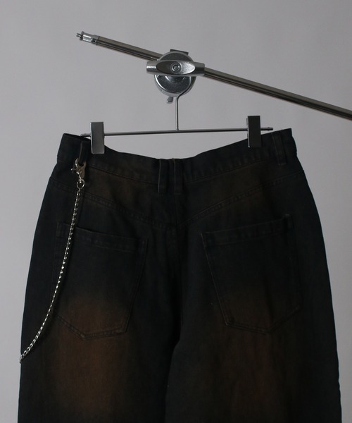 NYLAUS(ナイラス)の「【Nylaus】【セット商品】チェーン付き ヴィンテージ バレルパンツ デニムパンツ カーブパンツ(デニムパンツ・メンズ・ネイビー/ブラック/ブルー/カモフラージュ・L/LL/M)」の22枚目の写真