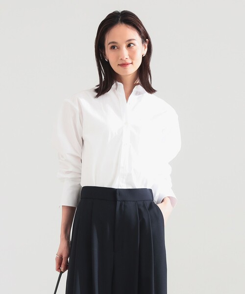 Demi-Luxe BEAMS（デミルクス ビームス）の「ベーシック オーバーシャツ（シャツ/ブラウス・レディース・イエロー/ホワイト/その他7・36/38）」の2枚目の写真