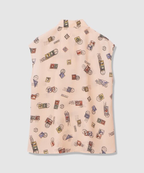 LOULOU WILLOUGHBY（ルルウィルビー）の「WEB 一部店舗限定【LOULOU WILLOUGHBY】レタープリントリボンブラウス（シャツ/ブラウス・レディース・ピンク/ネイビー・2）」の11枚目の写真