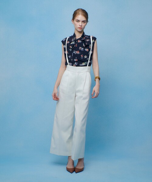 LOULOU WILLOUGHBY（ルルウィルビー）の「WEB 一部店舗限定【LOULOU WILLOUGHBY】レタープリントリボンブラウス（シャツ/ブラウス・レディース・ピンク/ネイビー・2）」の17枚目の写真