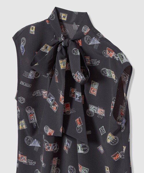 LOULOU WILLOUGHBY（ルルウィルビー）の「WEB 一部店舗限定【LOULOU WILLOUGHBY】レタープリントリボンブラウス（シャツ/ブラウス・レディース・ピンク/ネイビー・2）」の20枚目の写真