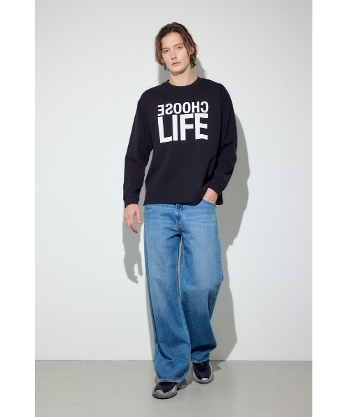 AZUL by moussy(アズールバイマウジー)の「CHOOSE LIFE長袖Tシャツ(Tシャツ/カットソー・メンズ・ブラック/ホワイト・LARGE/MEDIUM/SMALL)」の22枚目の写真