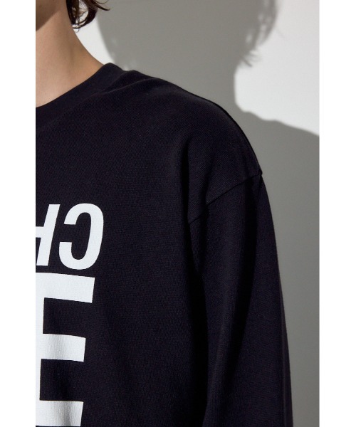 AZUL by moussy(アズールバイマウジー)の「CHOOSE LIFE長袖Tシャツ(Tシャツ/カットソー・メンズ・ブラック/ホワイト・LARGE/MEDIUM/SMALL)」の5枚目の写真