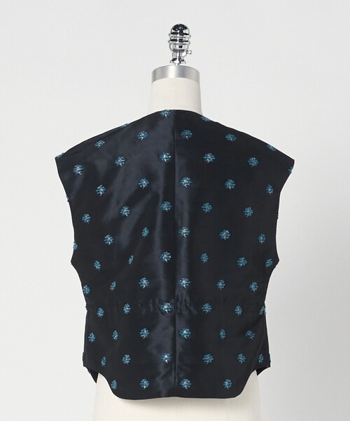 LOEFF（ロエフ）の「＜LOEFF＞ピンポンツリースポンジ ジャガード ベスト（ベスト・レディース・ネイビー・FREE）」の11枚目の写真